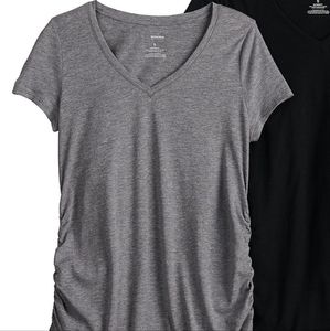Sonoma goods maternity tee in grey size Large.